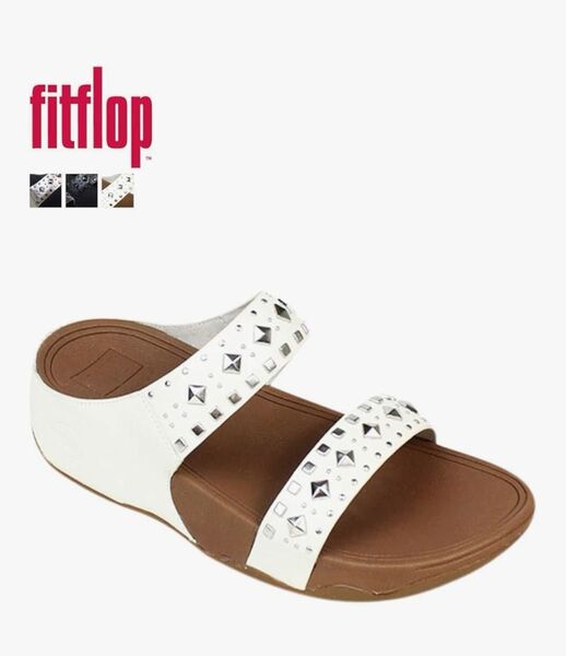 FitFlop フィットフロップ バイカー チック スライド ストラップ サンダル アーバンホワイト UK05 US07 EU38