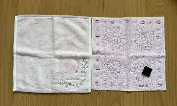 ANNA SUI JILLSTUART アナスイ ジルスチュアート タオルハンカチ 2枚セット 未使用