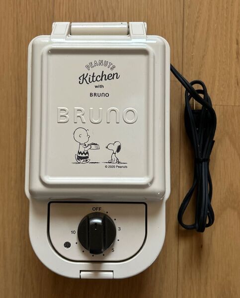 BRUNO × PEANUTS ブルーノ ホットサンドメーカー シングル エクリュ 美品