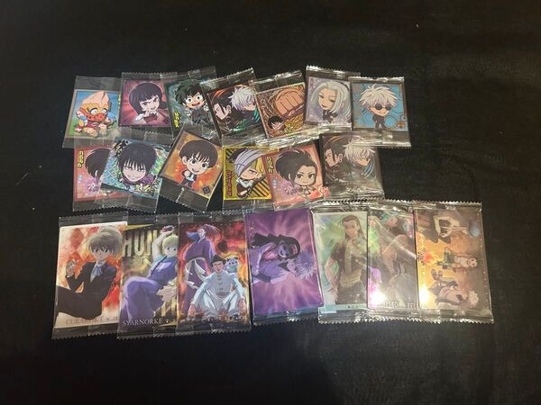 HUNTER×HUNTER ワンピース 呪術廻戦 ヒロアカ ウエハース シール カード セット まとめ売り