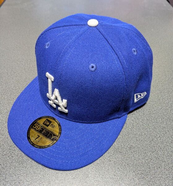 新品未使用品 NEW ERA 59FIFTY ニューエラ ロサンゼルス ドジャース LA ブルー MLBオンフィールド