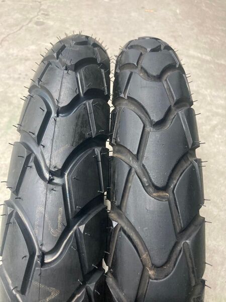 ダンロップ D604 80/90-17 2本セット バリ山ct125ハンターカブ等にオススメ