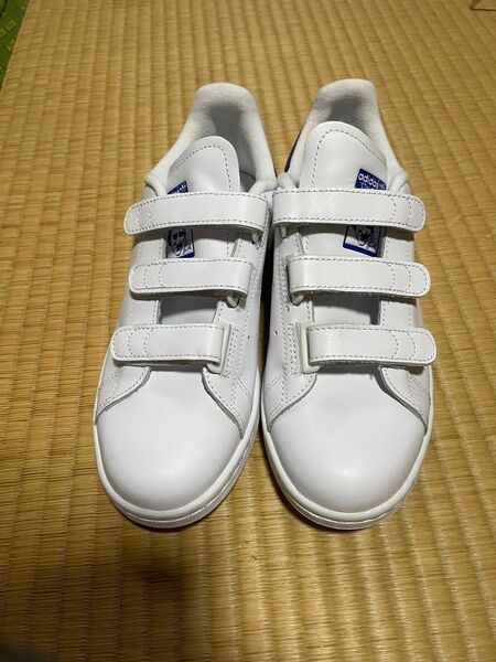 adidas Stan Smith CF ベルクロ スニーカー ホワイト/ネイビー