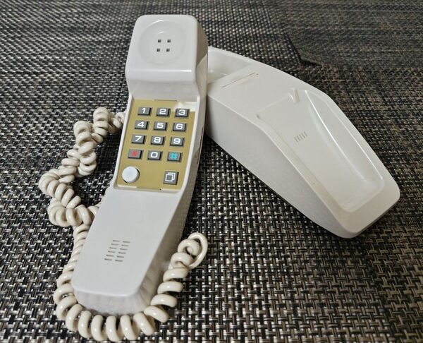 電話機 プッシュフォン 800-1P「ミニ」レトロ 昭和レトロ 固定電話