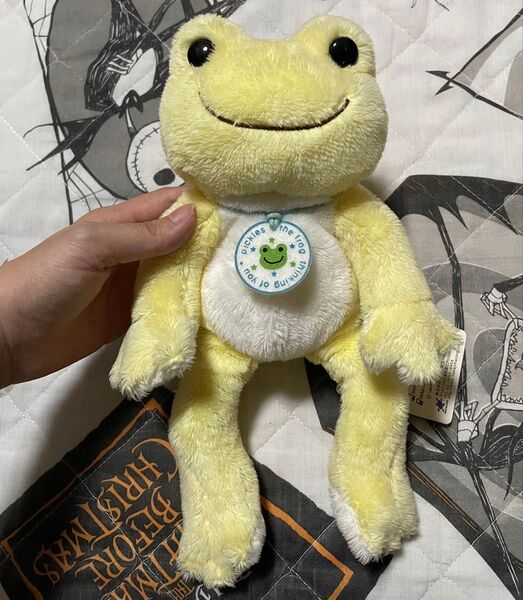 かえるのピクルス ぬいぐるみ マスコット 黄色 イエロー