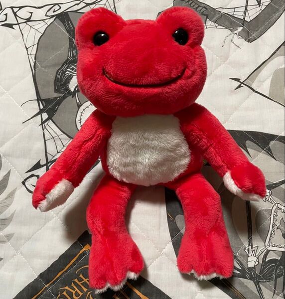 かえるのピクルス ぬいぐるみ マスコット 赤 レッド
