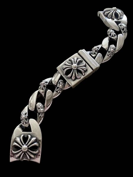 【16cm】カスタムウォッチブレス silver シルバー925刻印 腕時計バンド クロス アンティーク