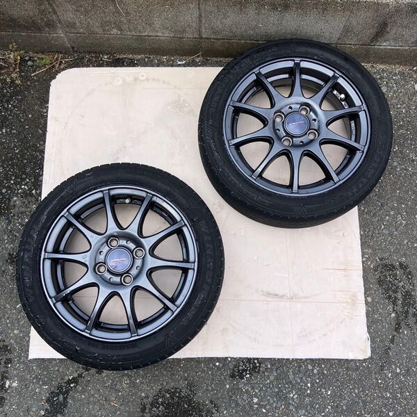② 165/55R14 ②軽自動車様アルミホイールとタイヤ付き②2本セット②ヤマト運輸での梱包の都合上2本づつ出品しています②②②