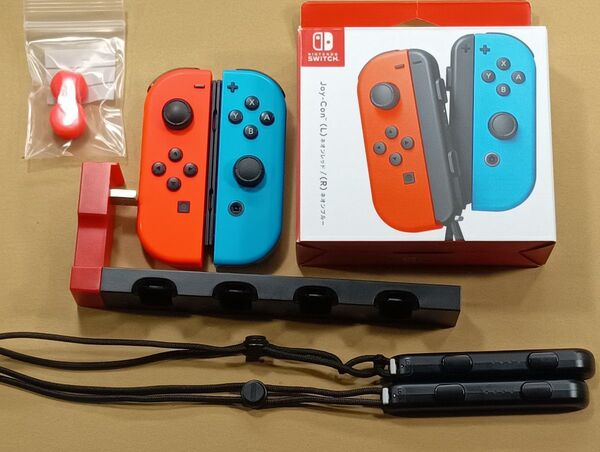 スイッチ ジョイコン セット難あり Joy-Con (L)ネオンレッド(R)ネオンブルー HAC-A-JAEAA 充電スタンド付き