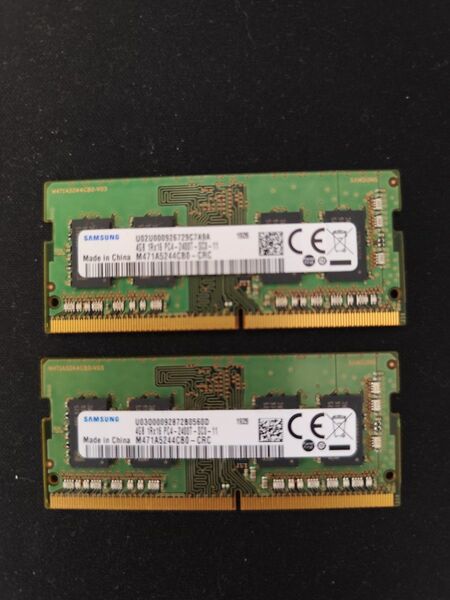 SAMSUNG ノートPC メモリ PC4-2400T 4GB×2 8GB