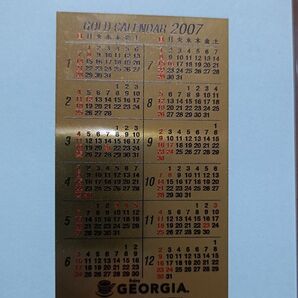 2007年 GEORGIA 当選品 三菱マテリアル製 純金名刺 0.5g