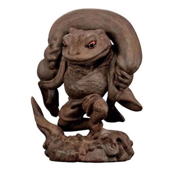 ART IN GASHAPON カエルの風神雷神像 風神木像 新品 ガシャポン