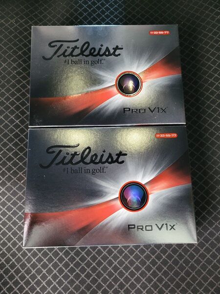 2ダース タイトリスト PRO V1x ホワイト Titleist プロV1x ゴルフボール ダブルナンバー prov1x