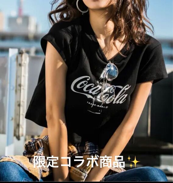 GYDA コカ・コーラコラボ Coca-cola ショートTシャツ Tシャツ 半袖 半袖Tシャツ