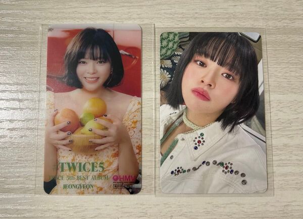 TWICE5 ジョンヨン HMV特典 クリアトレカ 初回B トレカ