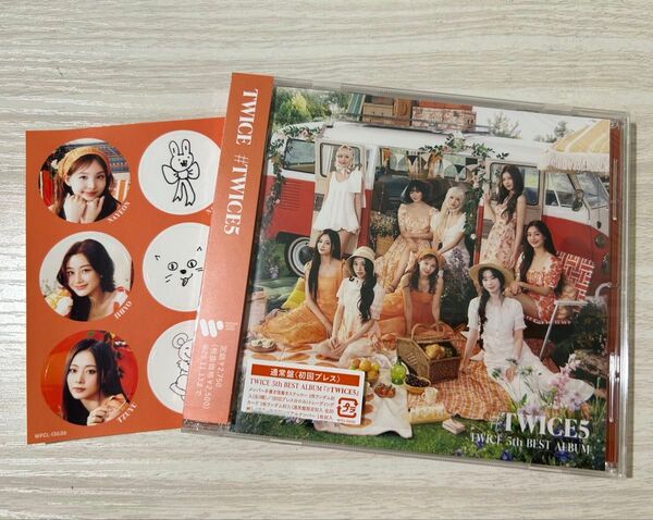 TWICE5 通常盤 CD トレカなし ステッカー ナヨン ジヒョ ツウィ