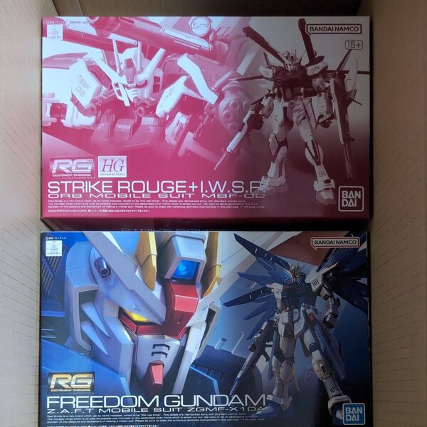 RG ストライクルージュ+HG I.W.S.P. RGフリーダムガンダム 2点セット