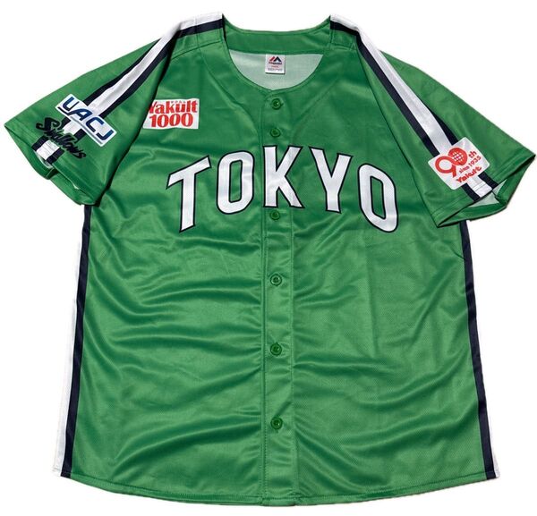 東京ヤクルトスワローズ 燕パワー ユニフォーム 2025 未着用 Majestic製 非売品 ユニホーム 緑