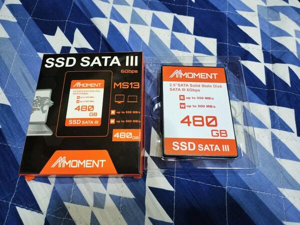MMOMENT 480GB 2.5インチ SSD SATA3 6Gb/s (読込最大550MB/s)