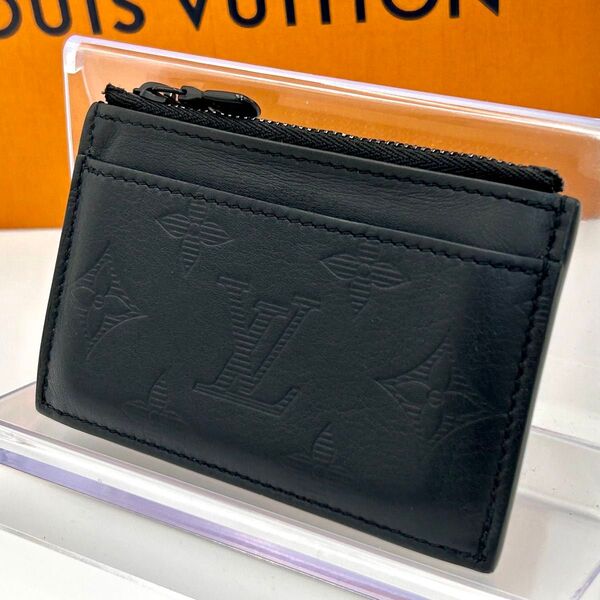 LOUIS VUITTON ルイヴィトン フラグメントケース モノグラム シャドウ ブラック メンズ カードケース コインケース