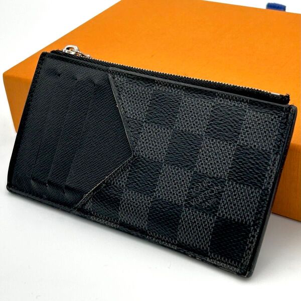 LOUIS VUITTON ルイヴィトン コインケース コインカードホルダー フラグメントケース ダミエグラフィット メンズ 黒色