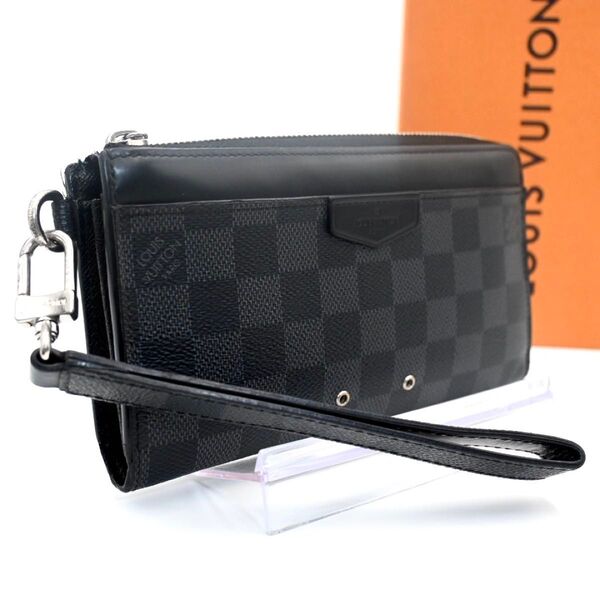 LOUIS VUITTON ルイヴィトン ダミエグラフィット ジッピードラゴンヌ 長財布 ウォレット メンズ ビジネス スマホ収納