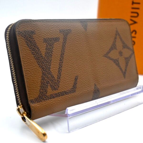 LOUIS VUITTON ルイヴィトン ジッピーウォレット モノグラム ジャイアント リバース 長財布 ジッピーウォレット 茶色