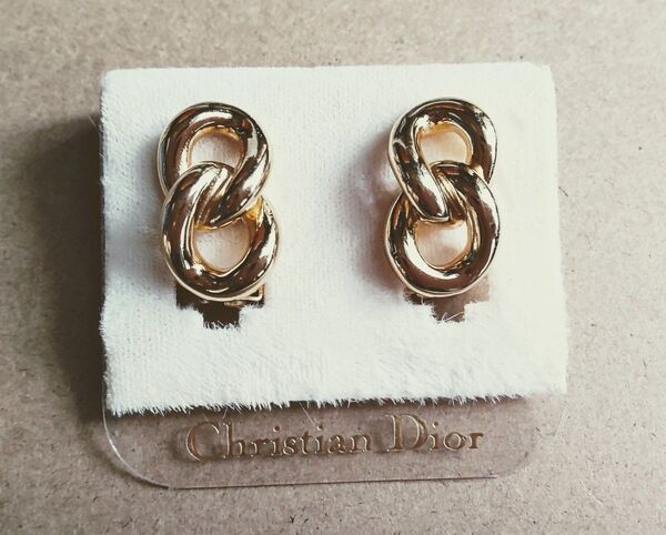 Christian Dior イヤリング ヴィンテージ ゴールドカラー