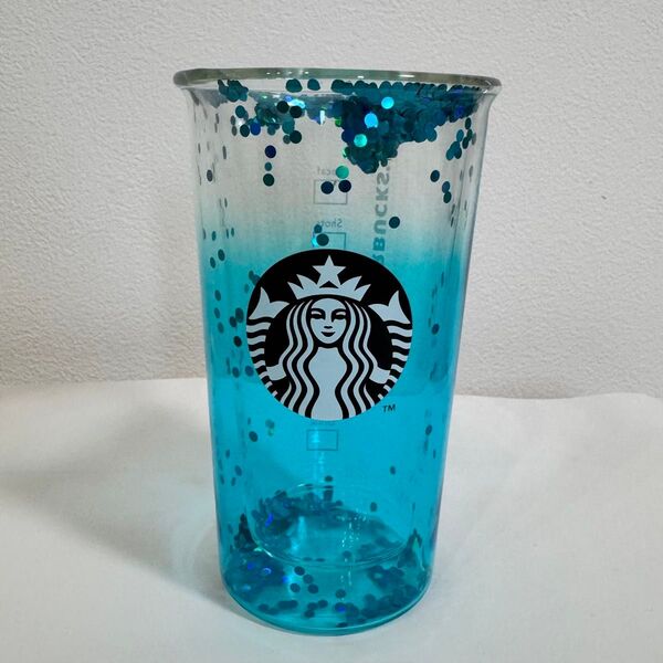 スターバックス ダブルウォール 耐熱グラス ターコイズグラデーション 355ml