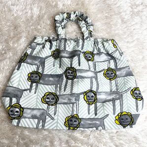 【新品同様】ミナペルホネン スキップバッグ ハンド 美品 アニマル 希少モデル