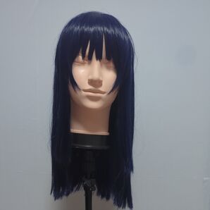 照橋心美 ウィッグ コスプレ ロング セミロング 紺 ネイビー ブルー 斉木楠雄のΨ難