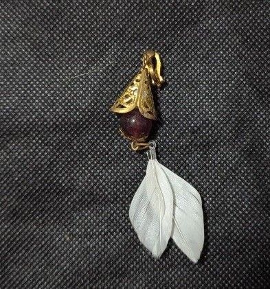 アクセサリー 原神 空 男主人公 コスプレ アクセサリー 金色 羽根付き イヤリング 旅人