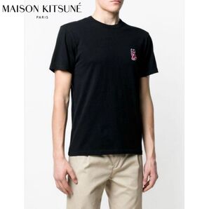 美品 ACIDE MAISON KITSUNE アシッド メゾンキツネ アシッドフォックス 刺繍 ワッペン Tシャツ カットソー
