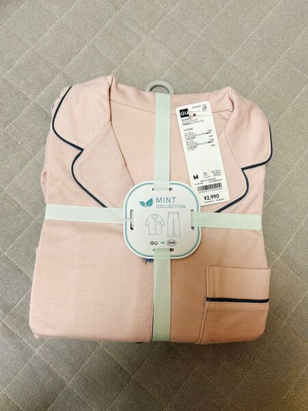 新品未使用!GU SABONコラボ ミントパジャマ(ピンク)M