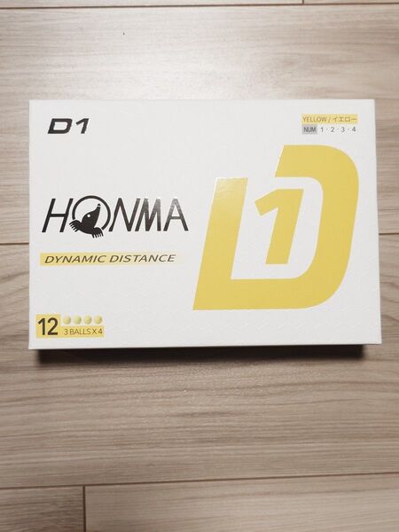 ホンマ ゴルフボール D1 イエロー 1ダース 新品未開封