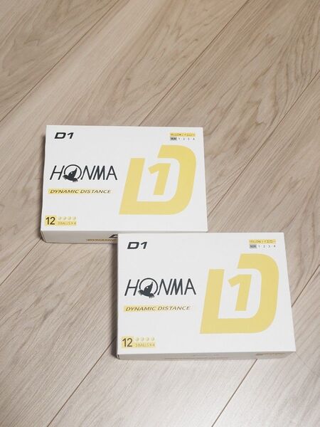 ホンマゴルフ D1 ボール イエロー 2ダース 新品未開封