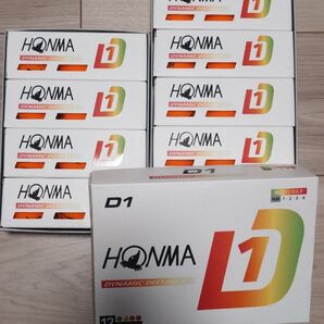 【新品・オレンジ】 ホンマD1 ゴルフボール 2ダース