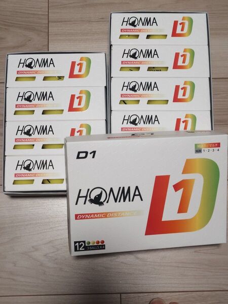 【新品・イエロー】 ホンマD1 ゴルフボール 2ダース