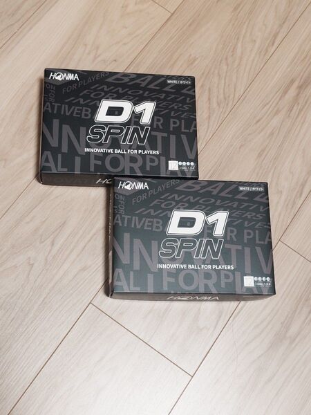 ホンマ ゴルフボール D1 SPIN ホワイト 2ダース(24球) 新品未開封