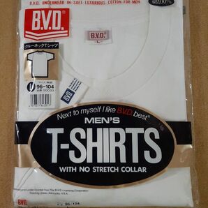 新品 未使用 B.V.D. クールネックTシャツ Lサイズ 綿 100% 半袖 BVD ビーブイディ ビー・ブイ・ディ