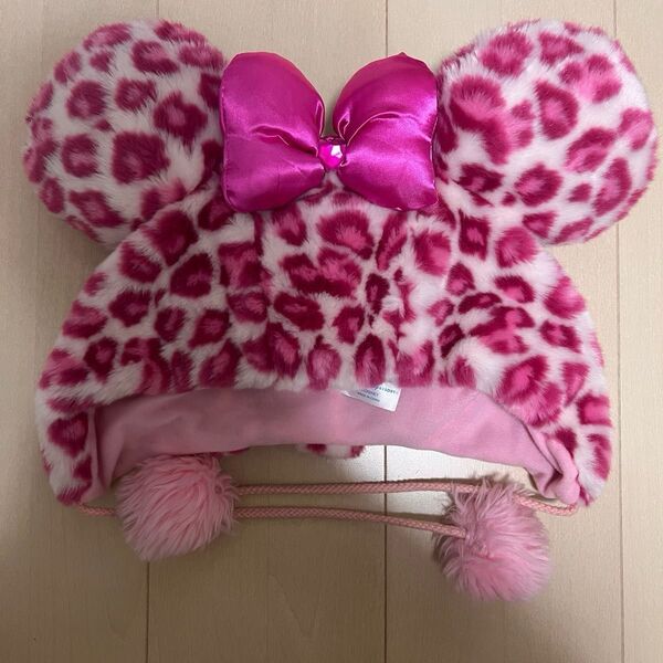 Disney ファンキャップ ヒョウ柄 ピンク