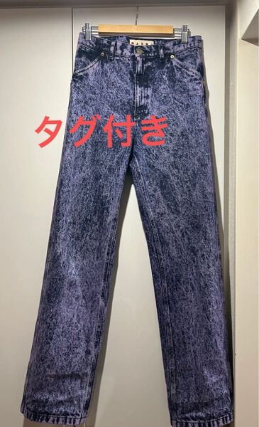 「タグ付き」MARNI 24SS/MARBLE DYED COTTON DENIM/29 マルニ