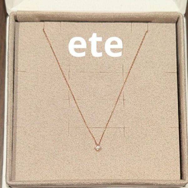 ete K10 ダイヤモンド ネックレス