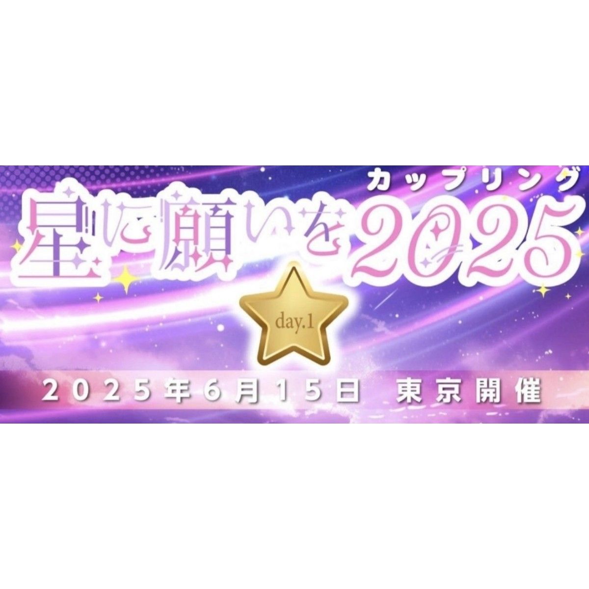 6/15 星に願いを 2025 day1 サークルチケット 東京ビッグサイト