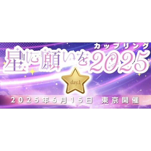 6/15(日) 星に願いを day1 サークルチケット 東京ビッグサイト サーチケ 赤ブー