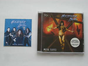 【★日本未発売★フランス産80s正統派★】MYSTERY BLUE④+1(廃盤)ハイトーン美女ボーカル、非売品ステッカー付き、JUDAS PRIEST型