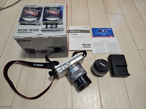 Canon EOS M100 ダブルレンズキット ホワイト