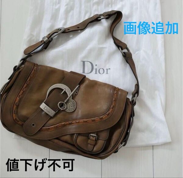 Christian Dior、ディオールガウチョショルダーバッグ【国内数量限定商品】美品、値下げ不可 、レザー、高島屋