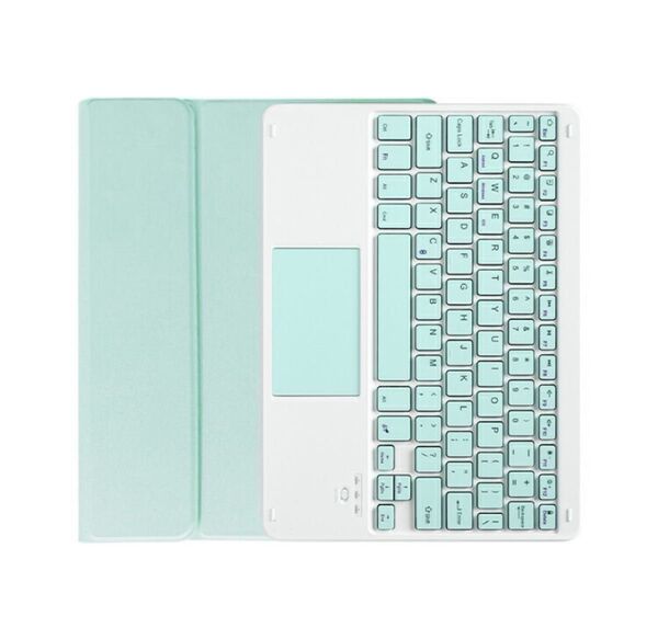 iPadAir キーボードケース 着脱式タッチパッド付 10.9インチ/11インチ用 ミントグリーン