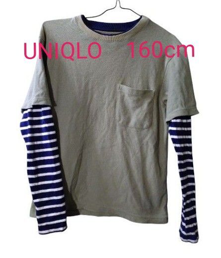 UNIQLO キッズ 長袖 Tシャツ 160cm トップス ユニクロ